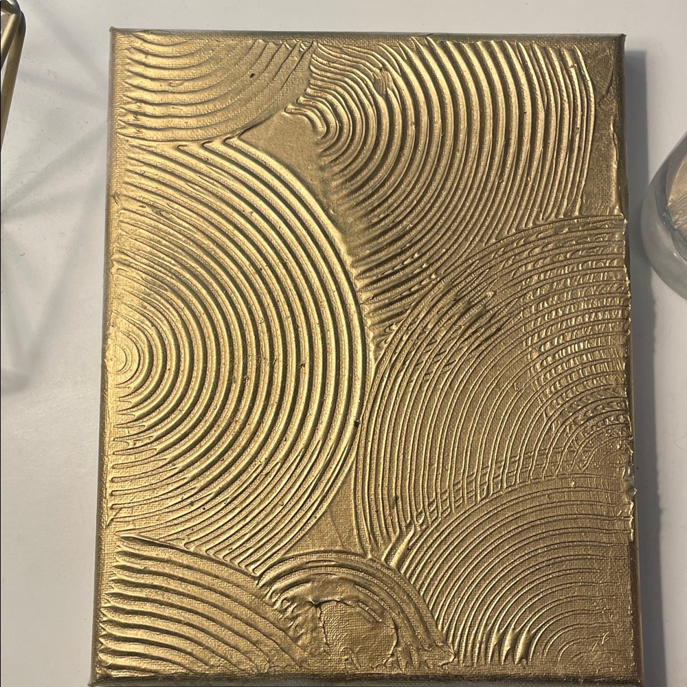 Gold Abstract Textured Wall Art Canvas - Brand